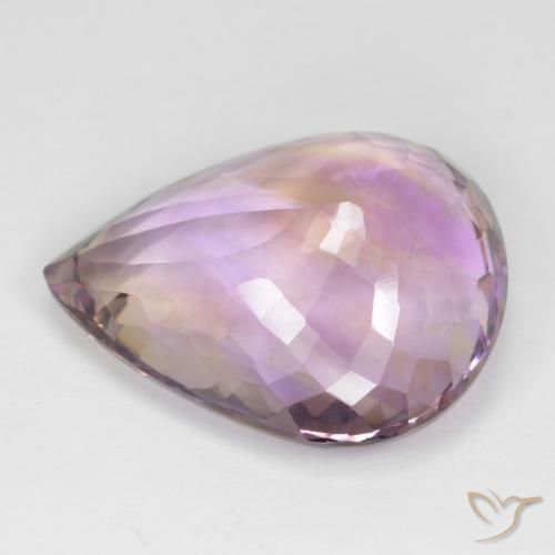 Ametrina bicolor Natural 24.02ct, Formato de pêra, VS