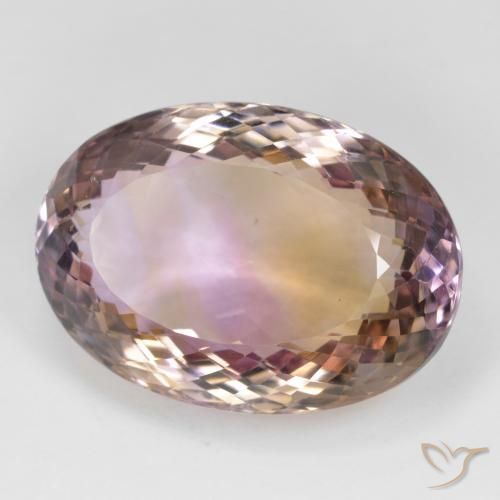 Ametrina bicolor Natural 36.45ct, oval, VVS-VS