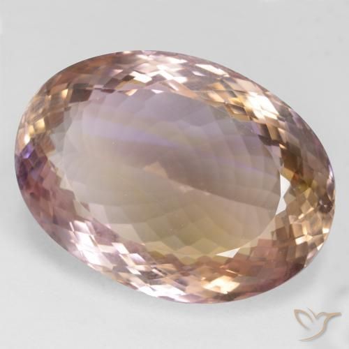 Ametrina bicolor Natural 49.30ct, oval, VVS