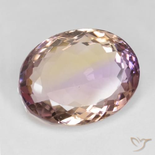 Ametrina bicolor Natural 16.92ct, oval, VS