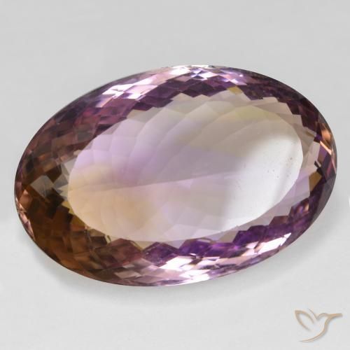 Ametrina bicolor Natural 38.32ct, oval, VS