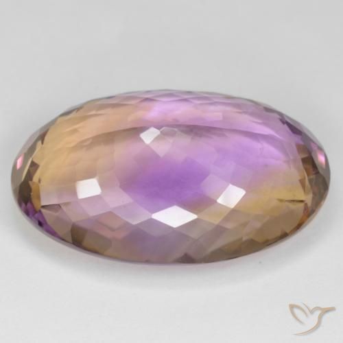 Ametrina bicolor Natural 38.32ct, oval, VS