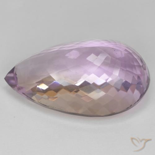 Ametrina bicolor Natural 36.09ct, Formato de pêra, VS