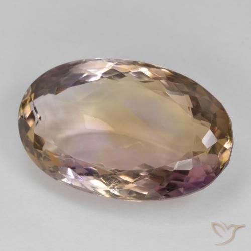 Ametrina bicolor Natural 25.25ct, oval, VVS-VS