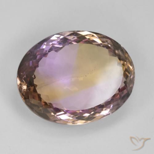 Ametrina bicolor Natural 26.51ct, oval, VS