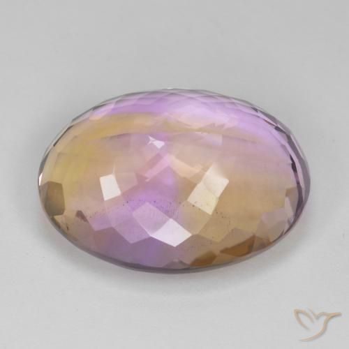 Ametrina bicolor Natural 26.51ct, oval, VS