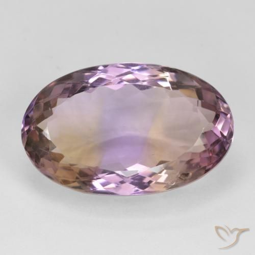 18.83ct Natural bicolor Ametrina, oval, VVS-VS