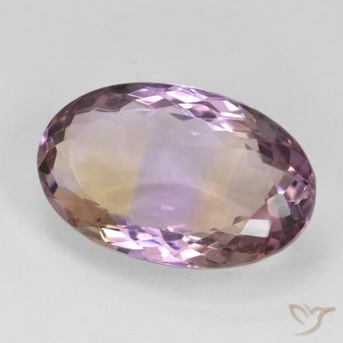 Ametrina bicolor Natural 18.83ct, oval, VVS-VS
