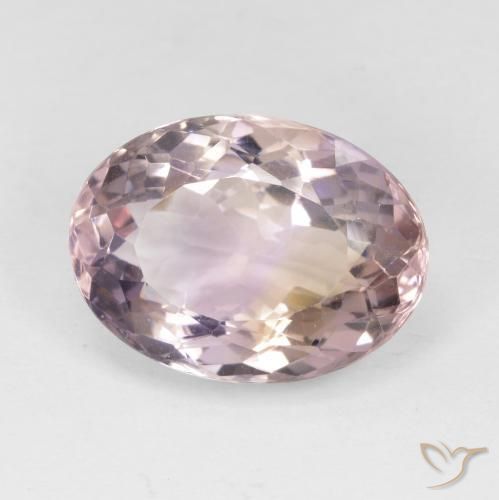 Ametrina bicolor Natural 8.17ct, oval, VVS-VS
