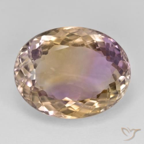20.21ct Natural bicolor Ametrina, oval, VVS-VS