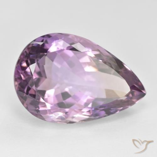 Ametrina bicolor Natural 16.84ct, Formato de pêra, VVS