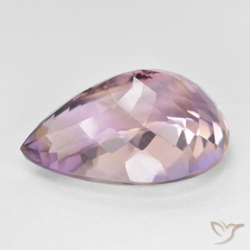 Ametrina bicolor Natural 16.84ct, Formato de pêra, VVS