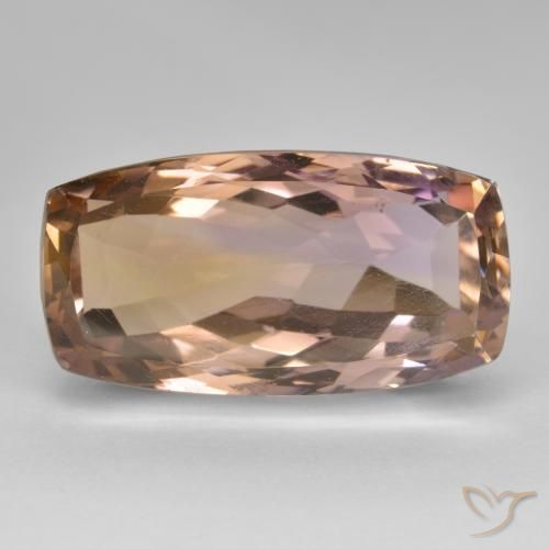 20.16ct Natural bicolor Ametrina, Almofada, VVS-VS