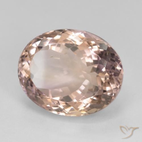 Ametrina bicolor Natural 15.90ct, oval, VS