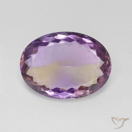 21.17ct Natural bicolor Ametrina, oval, VS