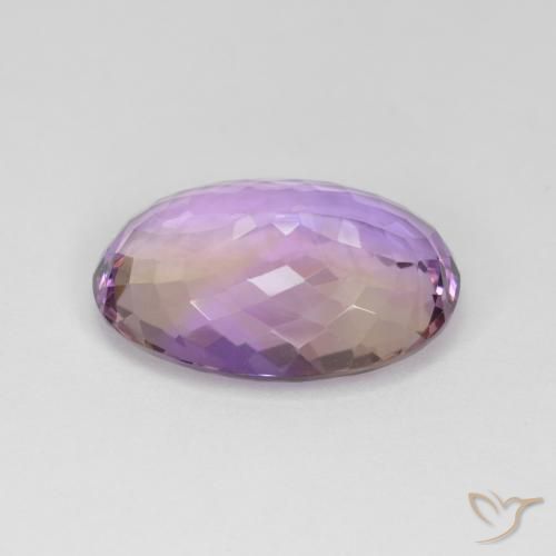 Ametrina bicolor Natural 21.17ct, oval, VS