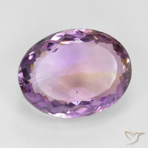 Ametrina bicolor Natural 19.63ct, oval, VS