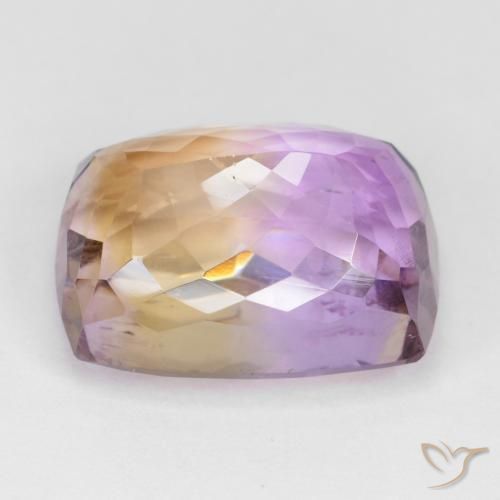 Ametrina bicolor Natural 16.38ct, Almofada, VS
