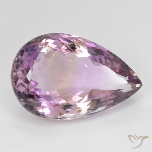 Ametrina bicolor Natural 16.24ct, Formato de pêra, VVS