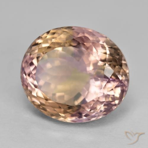 Ametrina bicolor Natural 15.79ct, Corte Oval, VS