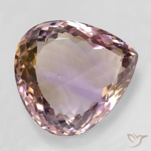 Ametrina bicolor Natural 31.30ct, Formato de pêra, VS