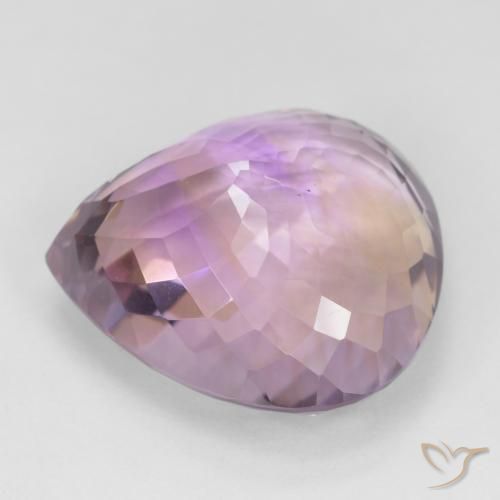 Ametrina bicolor Natural 31.30ct, Formato de pêra, VS