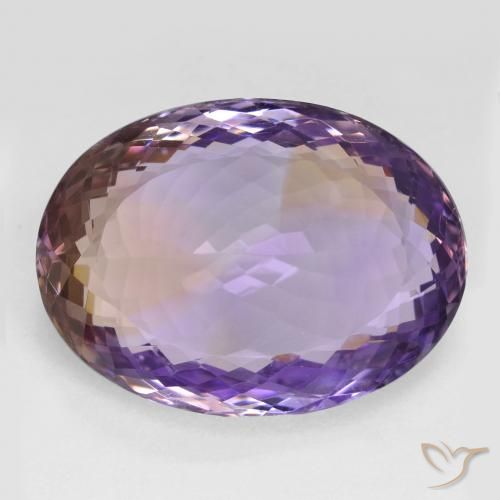 25.38ct Natural bicolor Ametrina, oval, VVS-VS