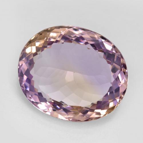 Ametrino bicolor natural 16,35ct, corte oval, VVS-VS