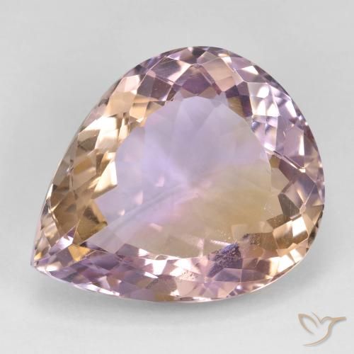 18.91ct Natural bicolor Ametrina, Formato de pêra, VS