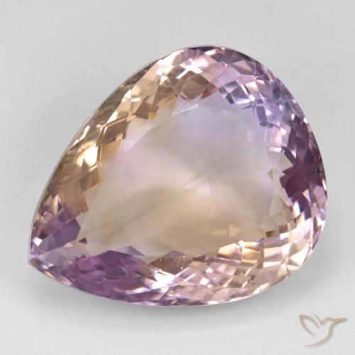 37.10ct Natural bicolor Ametrina, Formato de pêra, VS