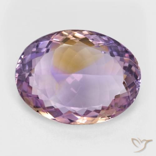 21.36ct Natural bicolor Ametrina, oval, VVS-VS