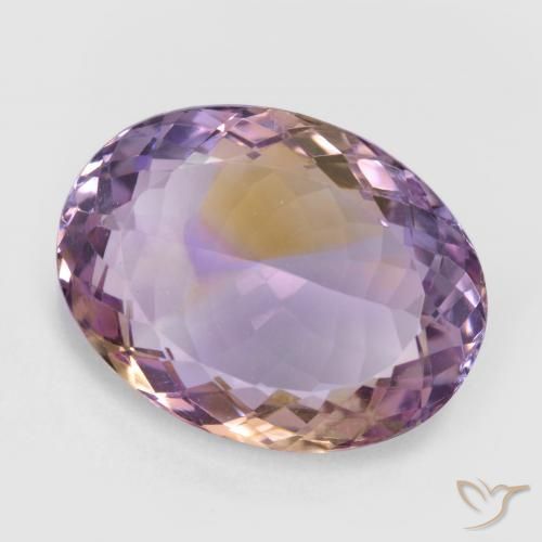 Ametrina bicolor Natural 21.36ct, oval, VVS-VS