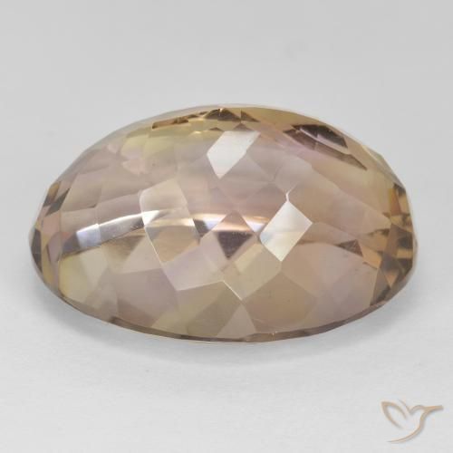 Ametrina bicolor Natural 20.00ct, oval, VS