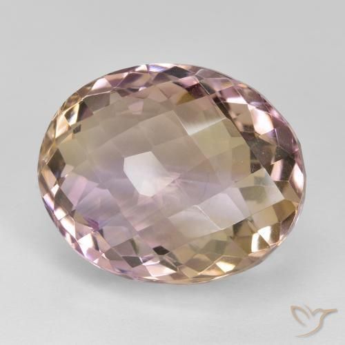 Ametrina bicolor Natural 19.95ct, oval, VVS-VS