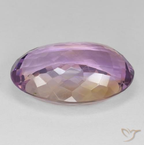 Ametrina bicolor Natural 23.52ct, oval, VS