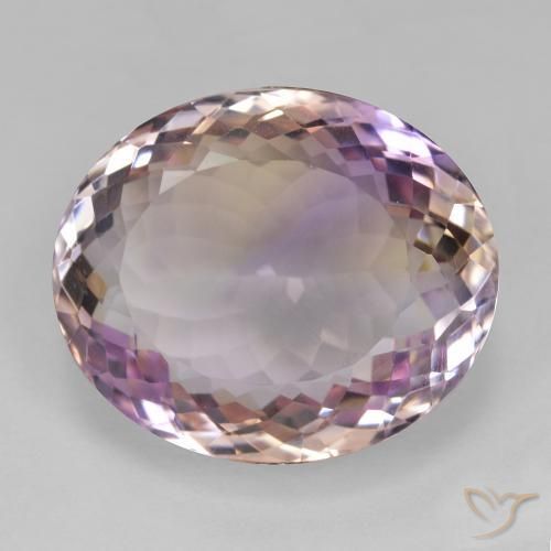 Ametrina bicolor Natural 25.74ct, oval, VVS-VS