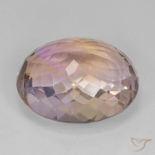 Ametrina bicolor Natural 25.74ct, oval, VVS-VS