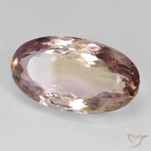Ametrina bicolor Natural 19.81ct, oval, VVS-VS