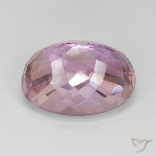 Ametrino bicolor natural 14,62ct, corte oval, VVS-VS