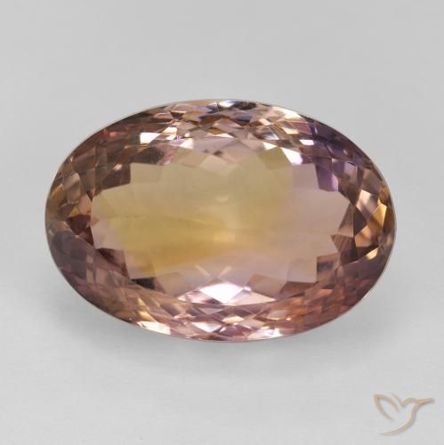 17.33ct Natural bicolor Ametrina, oval, VVS-VS