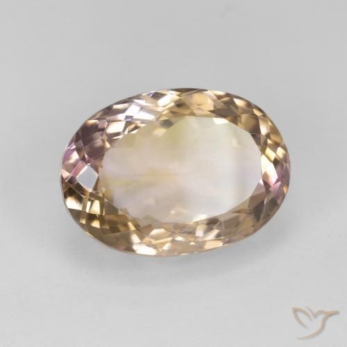 Ametrina bicolor Natural 16.73ct, oval, VS