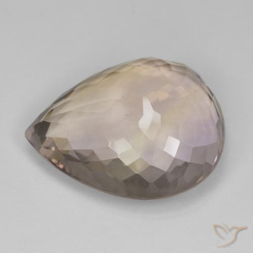 Ametrina bicolor Natural 23.48ct, Formato de pêra, VVS-VS