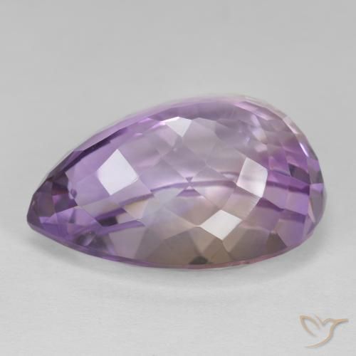 Ametrina bicolor Natural 19.30ct, Formato de pêra, VVS-VS
