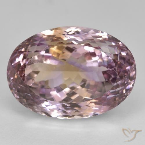 27.56ct Natural bicolor Ametrina, oval, VVS-VS