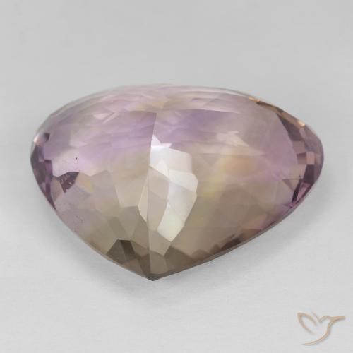 Ametrina bicolor Natural 25.90ct, Formato de pêra, VVS-VS