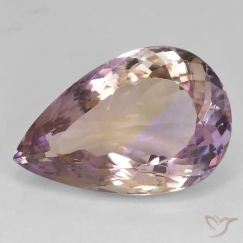 23.89ct Natural bicolor Ametrina, Formato de pêra, VS