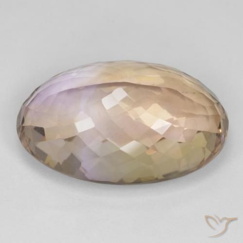 Ametrina bicolor Natural 24.83ct, oval, VS