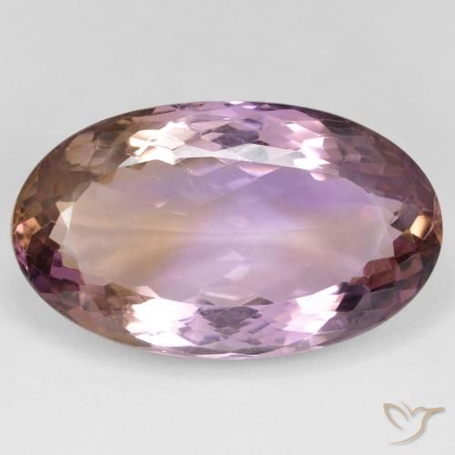 24.66ct Natural bicolor Ametrina, oval, VS