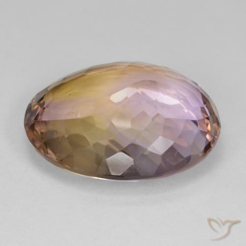 Ametrina bicolor Natural 22.41ct, oval, VS