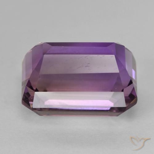 Ametrina bicolor Natural 9.78ct, Corte Octógono / Esmeralda, VVS-VS